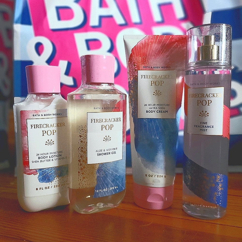 Firecracker Pop body care set.